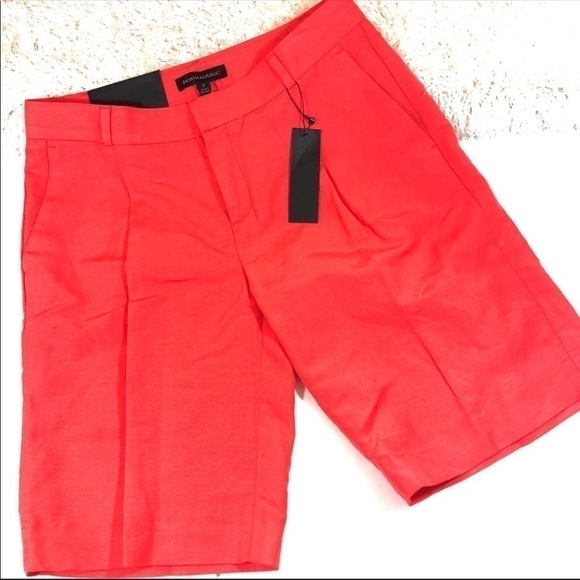 Banana Republic Linen Avery Bermuda Shorts 2 - Picture 2 of 7
